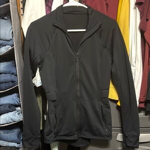 Women's Black Zip-Up Jacket